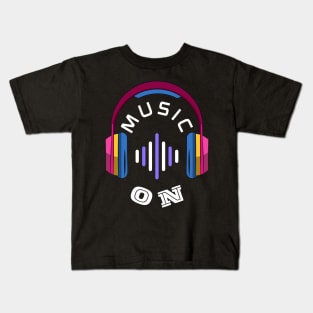 Music on Kids T-Shirt